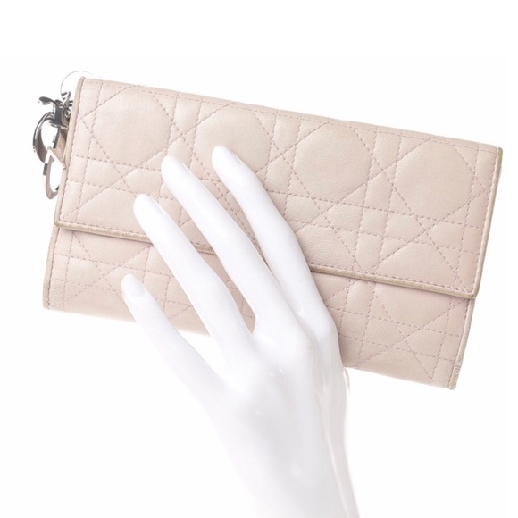 Authentic Lady Dior Cannage Lambskin Long Wallet - Picture 9 of 9